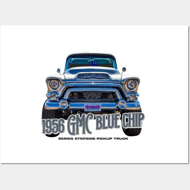 1956 GMC Blue Chip Series Stepside Pickup Truck Wall Art by Gestalt Imagery